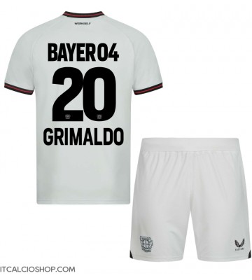 Bayer Leverkusen Alejandro Grimaldo #20 Seconda Maglia Bambino 2023-24 Manica Corta (+ Pantaloni corti)